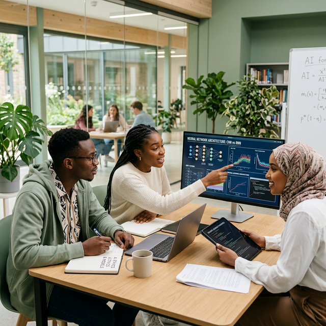 Students Learning AI